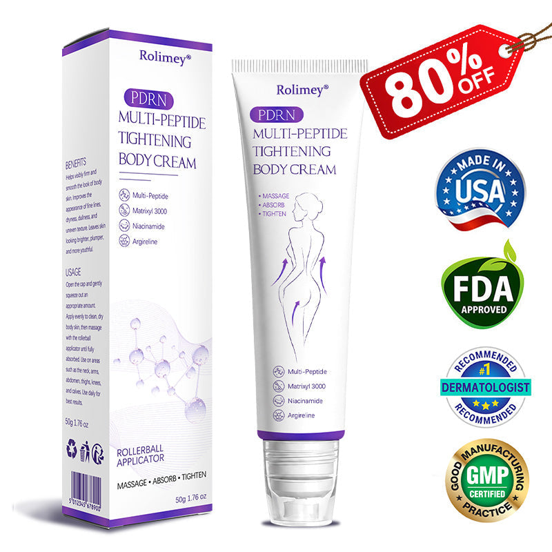 🎁Rolimey® PDRN Multi-Peptide Massaging Roller Cream - Anti-aging, Hydrating, Skin Firming & Lifting, Skin Repair, Even Tone, Acne and Dark Spot Treatment, Wart and Mole Removal, and Psoriasis Relief.