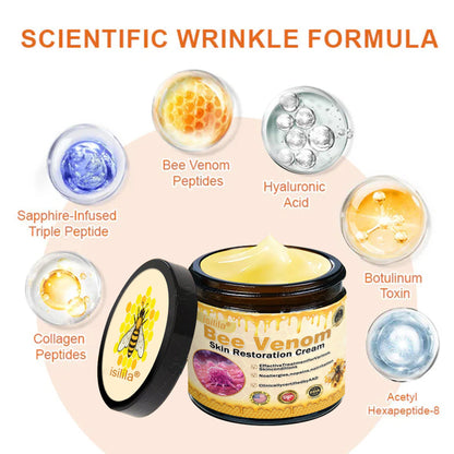 👨‍⚕️Dermatologist Recommended🔥: Bee Venom · Botox Advanced Skin Rescue — Specifically Formulated for Paper-Thin, Fragile & Easy-Bruising Skin