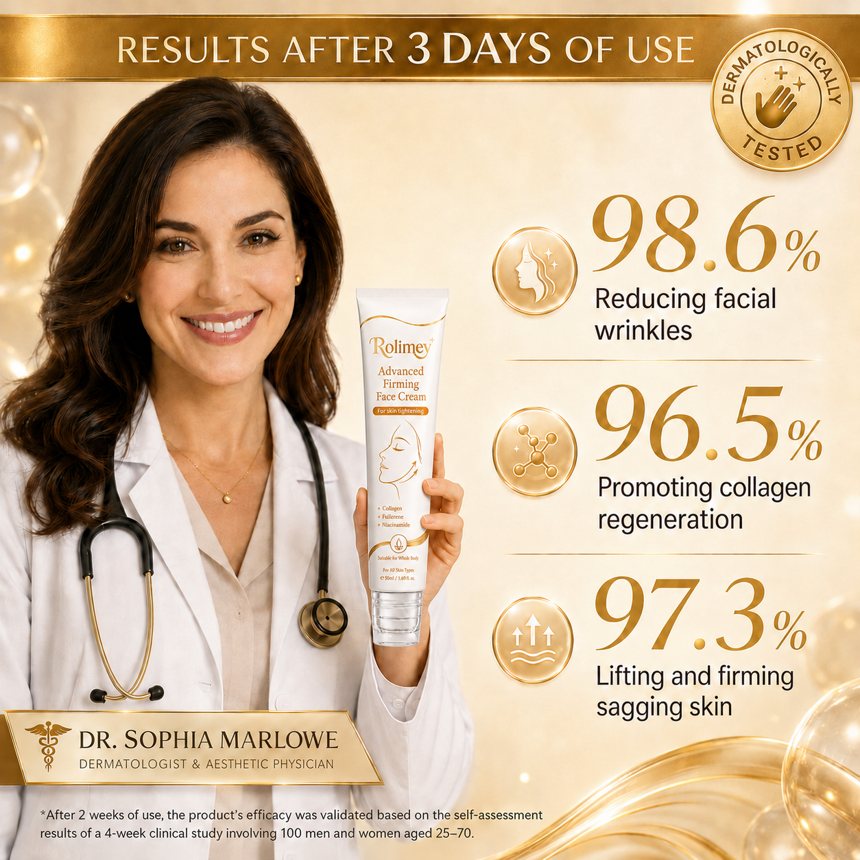 🎁💝Rolimey® Collagen Peptides Fullerene Cream, 2026 Upgraded 5-in-1 Model Tighten & Lift Cream for Crepey Skin, Wrinkles and Tightening for Skin Types