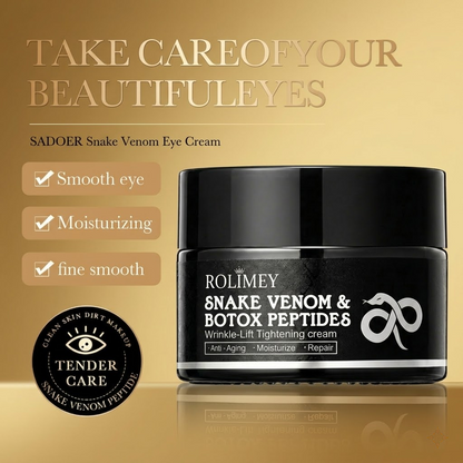 🔥 (Made in USA) - Rolimey® Snake Venom Peptide & Botox Wrinkle-Lift Tightening eye Cream with Collagen Peptides, 2026 New Tighten & Lift Cream for Face & Eye Area, for under-eye bags, fine lines around the eyes, dark circles, and sagging skin
