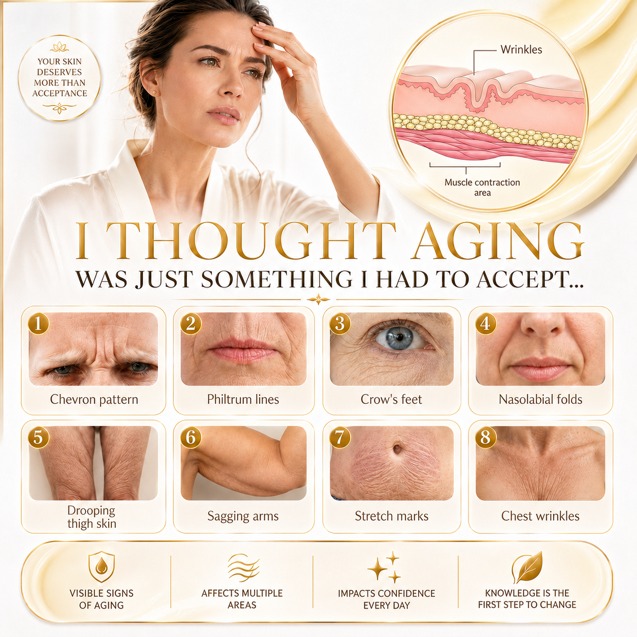 🎁💝Rolimey® Collagen Peptides Fullerene Cream, 2026 Upgraded 5-in-1 Model Tighten & Lift Cream for Crepey Skin, Wrinkles and Tightening for Skin Types