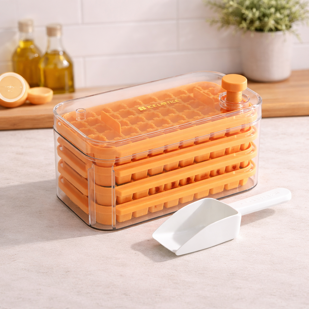 Orange Ice Cube Tray