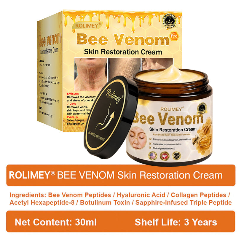 🌟💎 Rolimey® Bee venom Pro Comprehensive Cream —Tightening for Skin Types 🔥