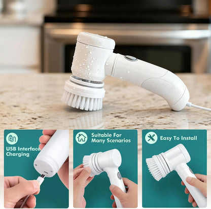 Clean Your Bathroom Without Scrubbing——Isilila®Powerful Electric Spin Scrubber That Removes Grime, Soap Scum & Buildup in Minutes