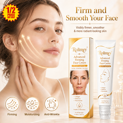 🎁💝Rolimey® Collagen Peptides Fullerene Cream, 2026 Upgraded 5-in-1 Model Tighten & Lift Cream for Crepey Skin, Wrinkles and Tightening for Skin Types