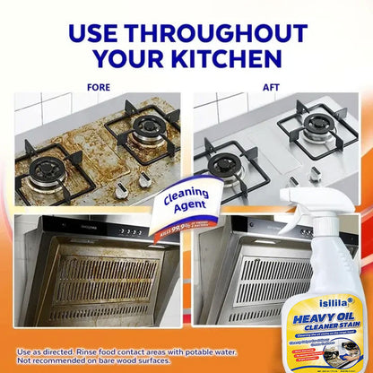Isilila®All Purpose Kitchen Heavy Oil Cleaning Agent-Antibacterial Spray for Countertops, Ovens, and Appliances