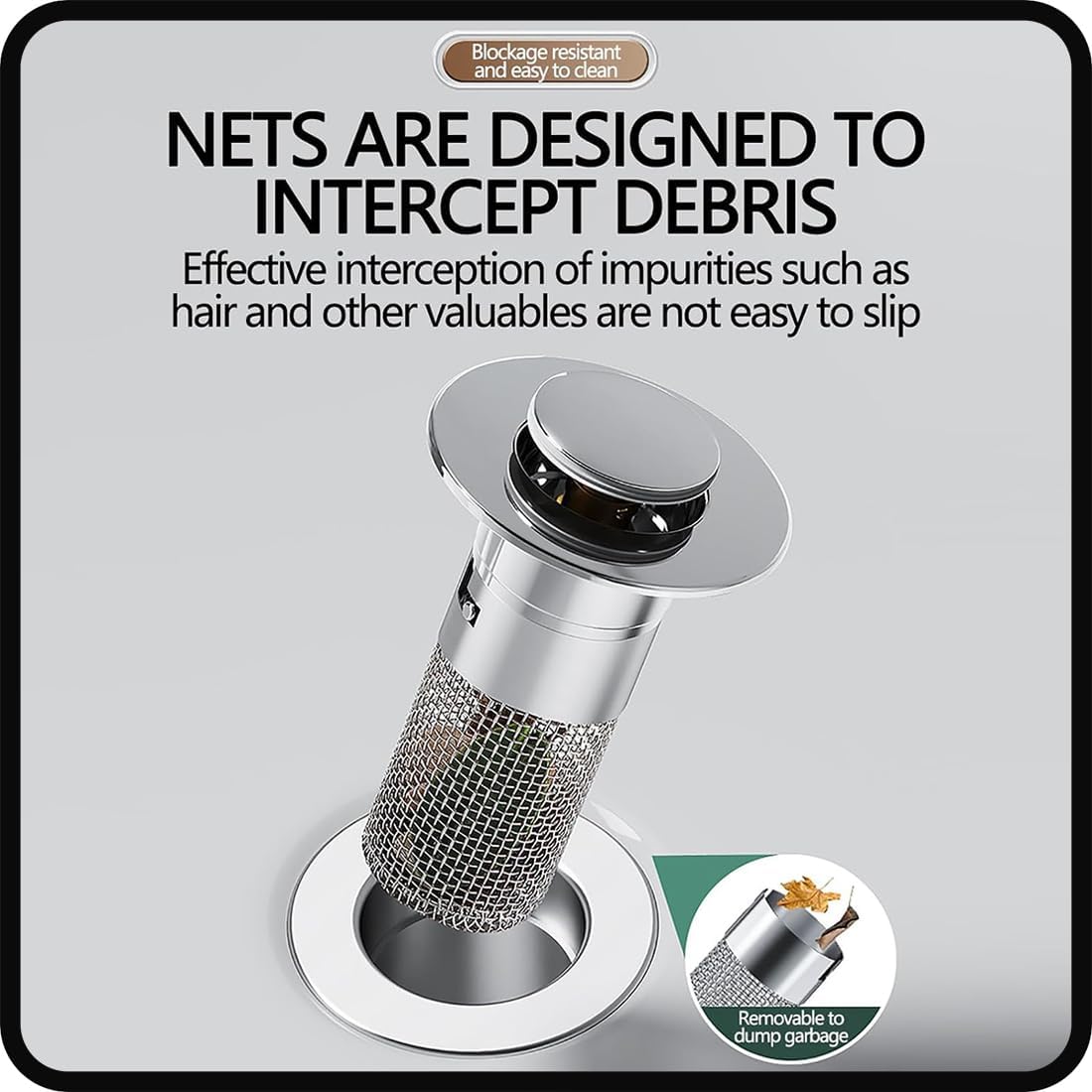 Jevania® Multipurpose Drain Hair Catcher