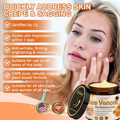 🌟💎 Rolimey® Bee venom Pro Comprehensive Cream —Tightening for Skin Types 🔥