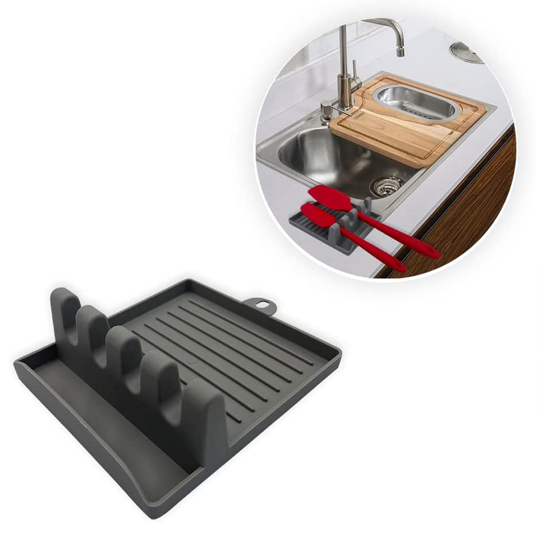 Isilila®Silicone trivet for cutlery and pot lids, countertops and kitchen sinks.